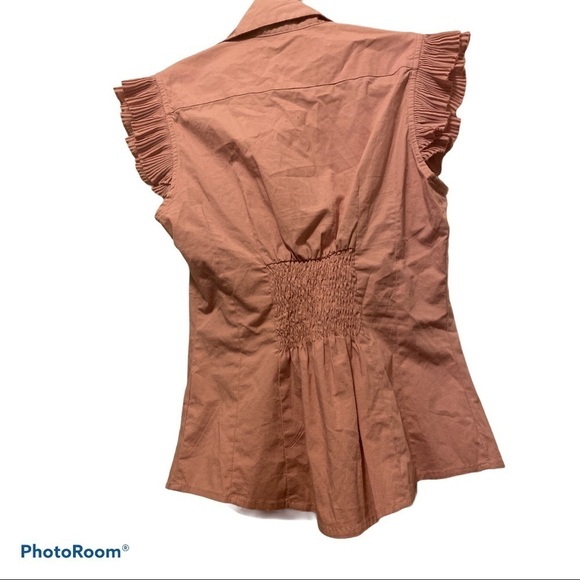 Urban Behaviour  Flounce Sleeve Ruffle Blouse - Picture 2 of 7